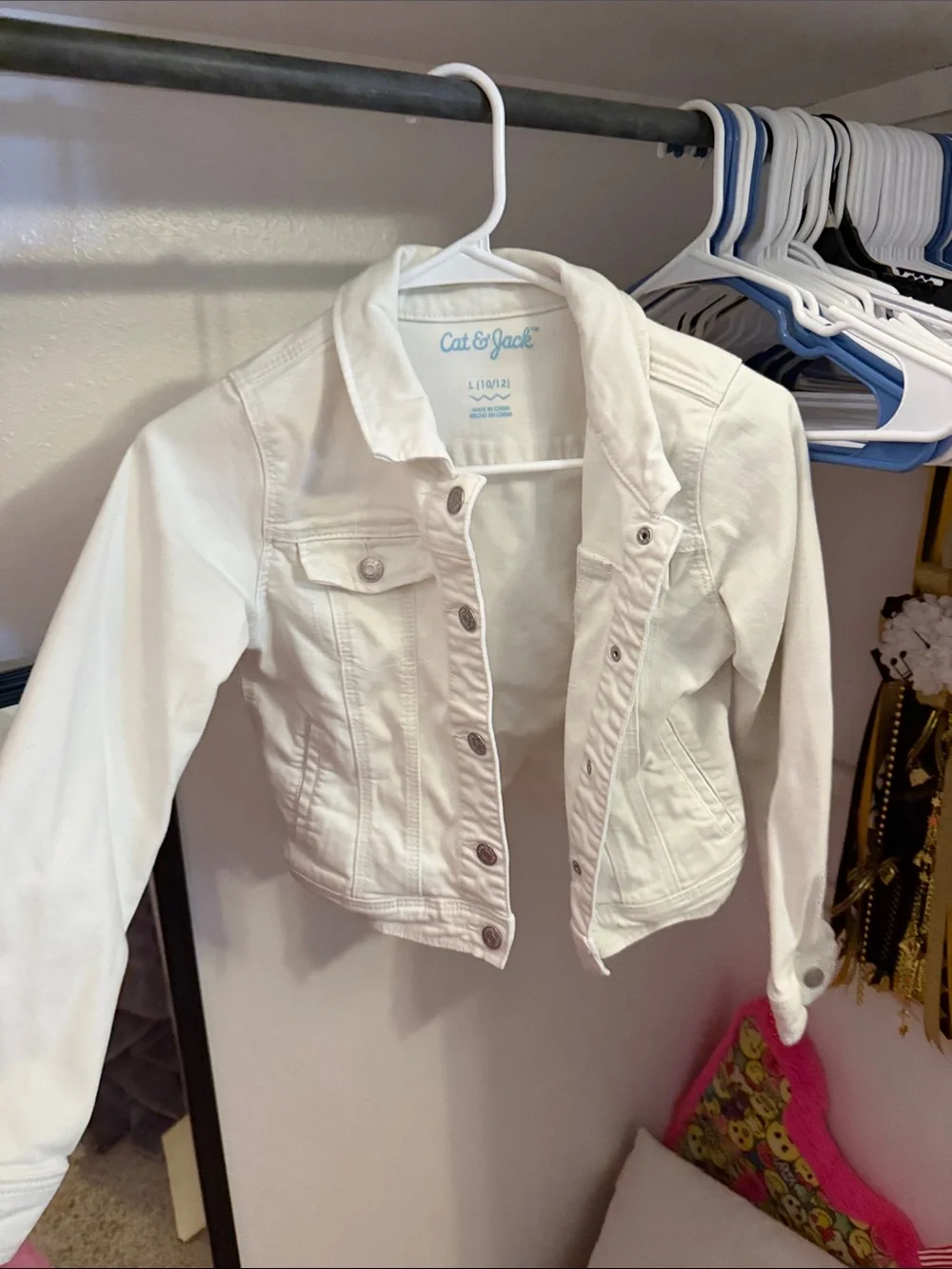 Cat & Jack White Girls' Denim Jacket